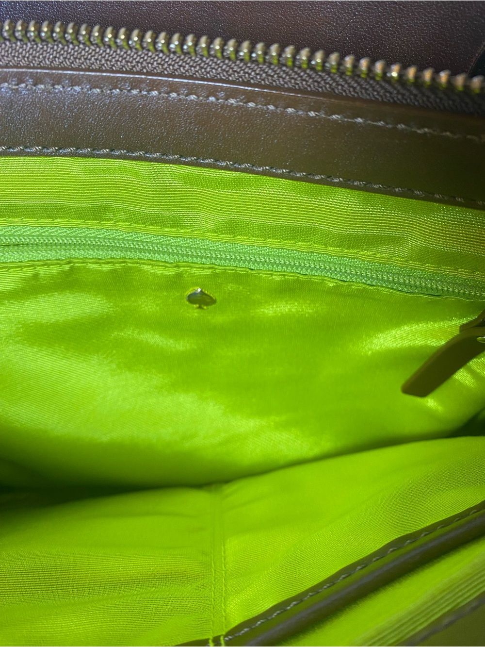 Kate Spade Brown & Green Shoulder Bag - Picture 4 of 15